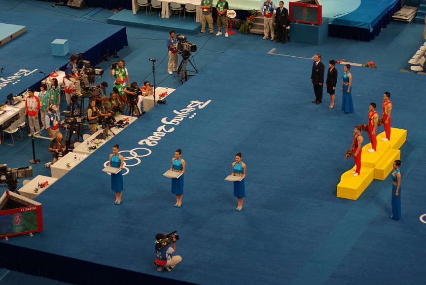 Gymnastics Artistic Finals. Medal ceremony. Beijing. .