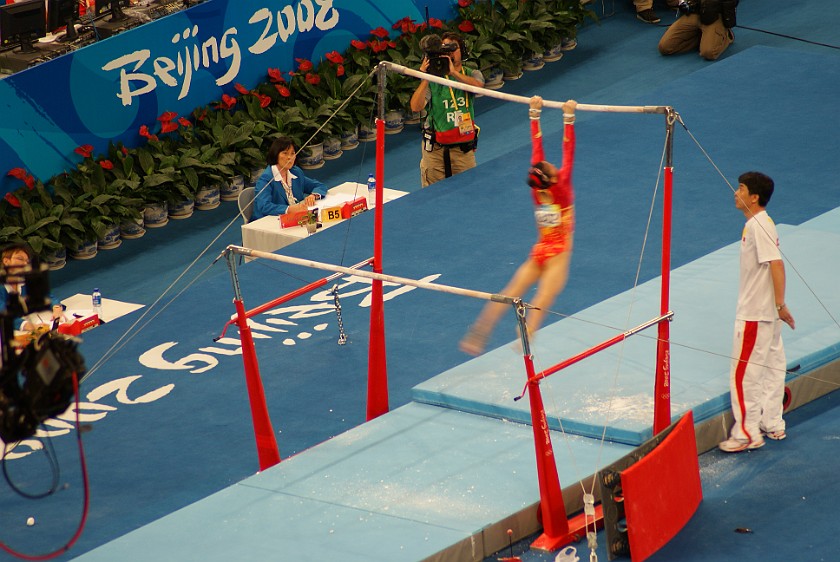 Gymnastics Artistic Finals. Women's uneven bars final. Beijing. .