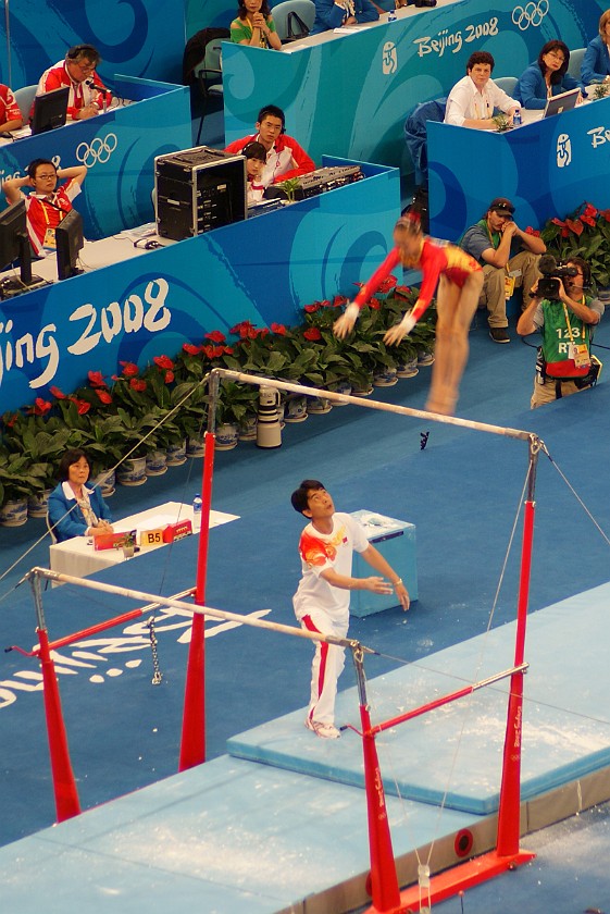 Gymnastics Artistic Finals. Women's uneven bars final. Beijing. .