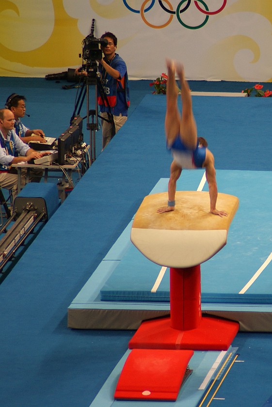 Gymnastics Artistic Finals. Men's vault final. Beijing. .