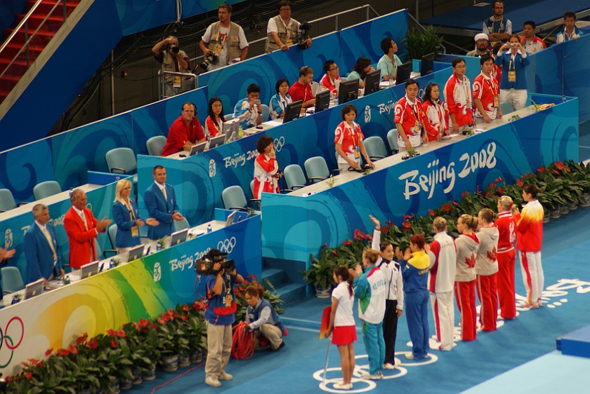 Gymnastics Artistic Finals. Woman's trampoline final. Beijing. .