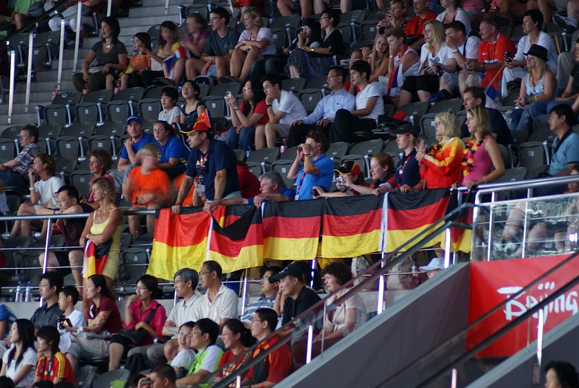 Gymnastics Artistic Finals. German fans. Beijing. .