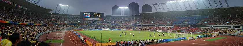 Women's Football Bronze Match Germany vs Japan. Inside the Workers' Stadium. Beijing. .