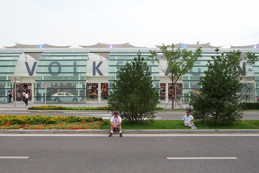 Olympic Green at Daytime. Volkswagen pavilion. Beijing. .