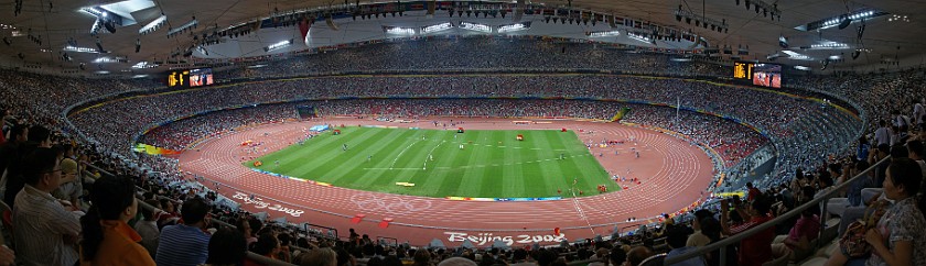 Athletics Finals. Inside the National Stadium. Beijing. .