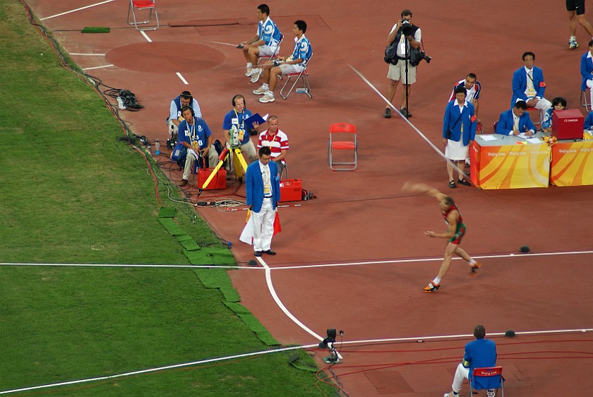 Athletics Finals. Decathlon javelin throw. Beijing. .