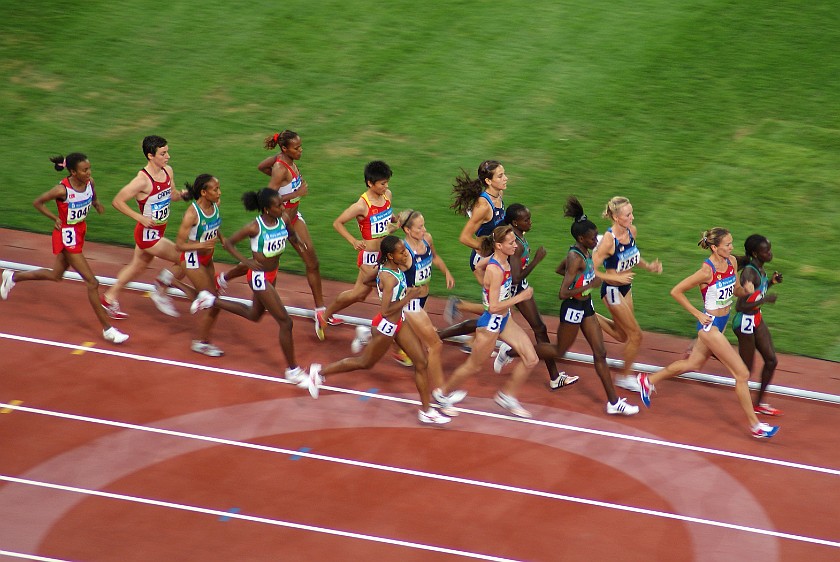 Athletics Finals. Women's 5000m final. Beijing. .