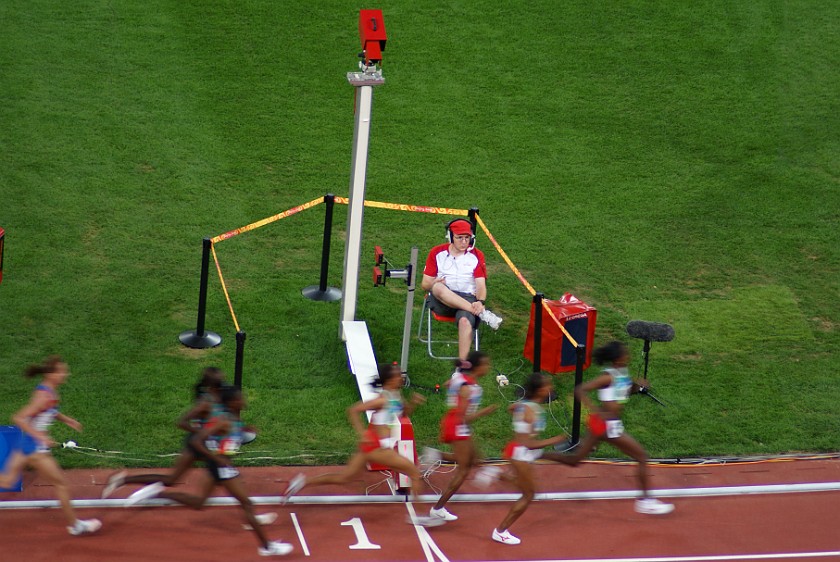 Athletics Finals. Finish line. Beijing. .