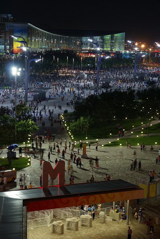 Olympic Green at Night. National Convention Center. Beijing. .