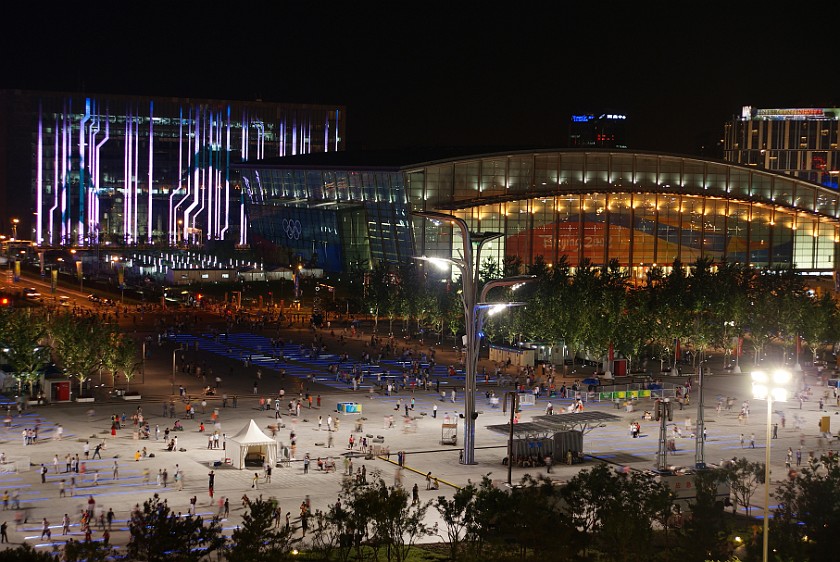 Olympic Green at Night. National Indoor Stadium. Beijing. .