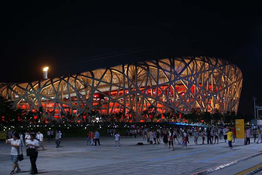 Olympic Green at Night. National Stadium. Beijing. .