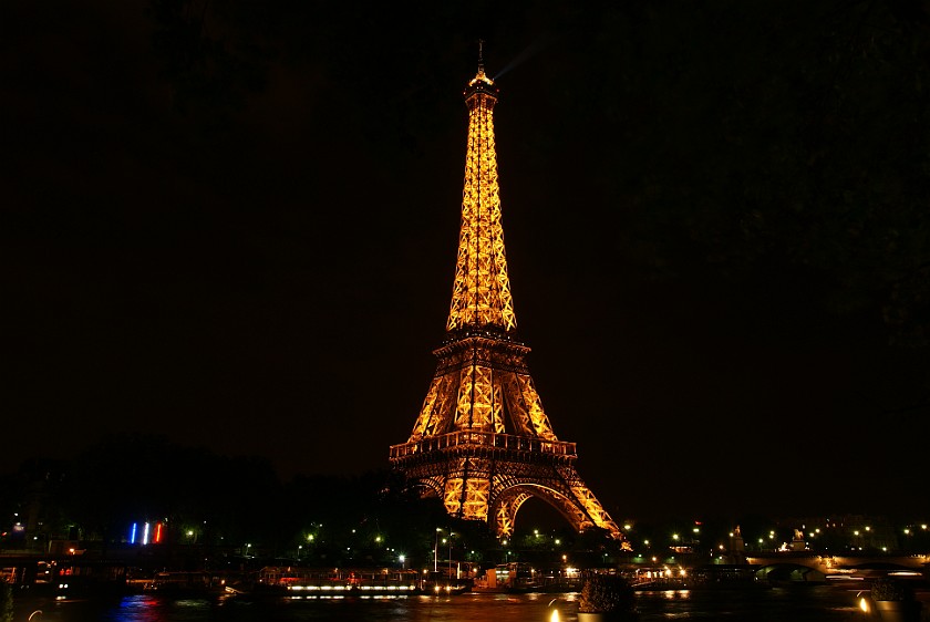 Eiffel Tower. Eiffel Tower at night. Paris. .
