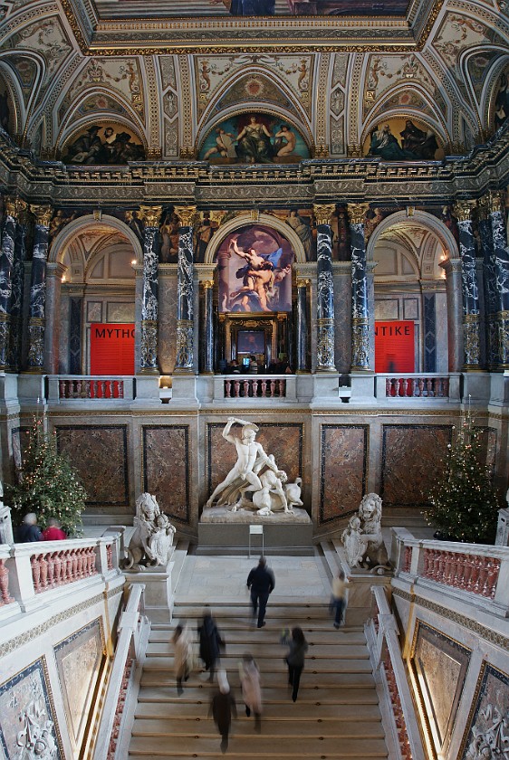 Museum of Fine Arts. Main Staircase. Vienna. .