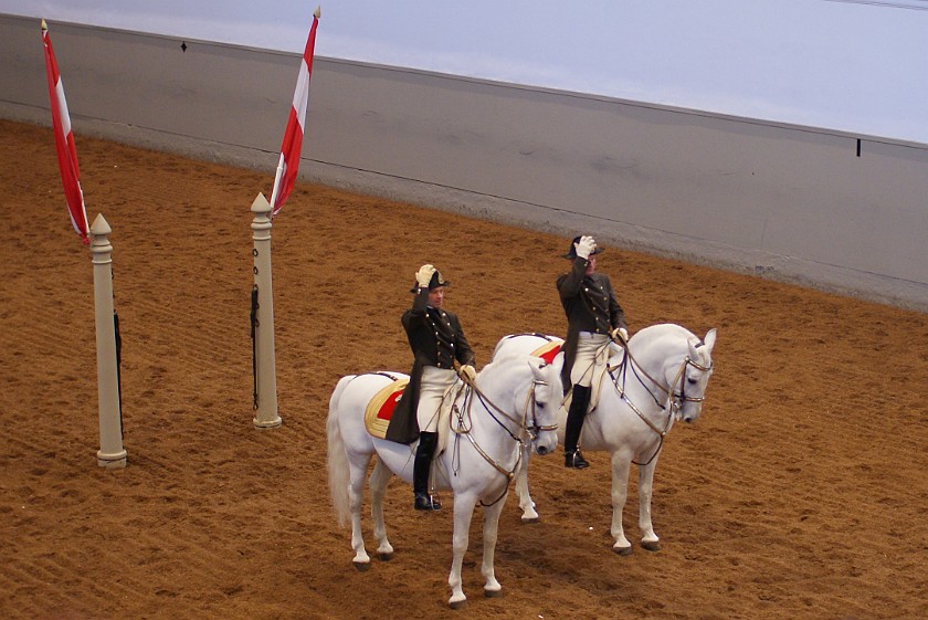 Spanish Riding School Vienna. Pas de Deux. Vienna. .