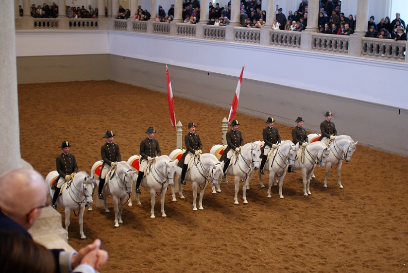 Spanish Riding School Vienna. Great School Quadrille. Vienna. .