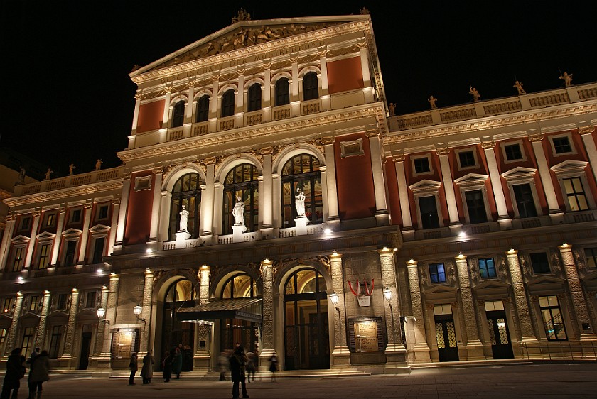 Musikverein. Main Entrance. Vienna. .