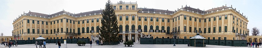 Schönbrunn Palace. Front Portal. Vienna. .