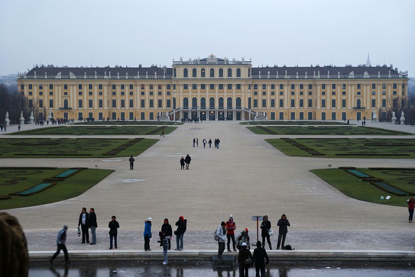 Schönbrunn Palace. Rear. Vienna. .