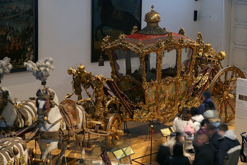 Schönbrunn Palace. Coronation Carriage. Vienna. .