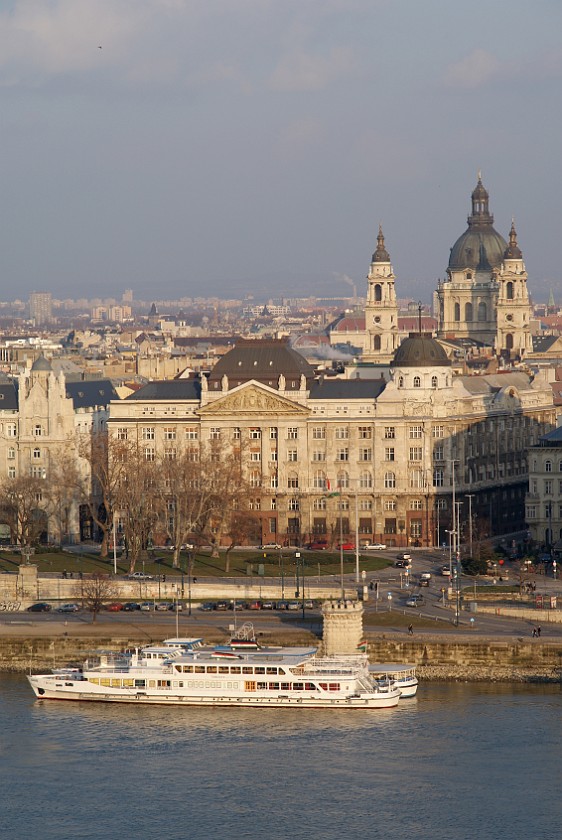 Budapest and the Danube. Roosevelt Square and St. Stephen's Basilica. Budapest. .