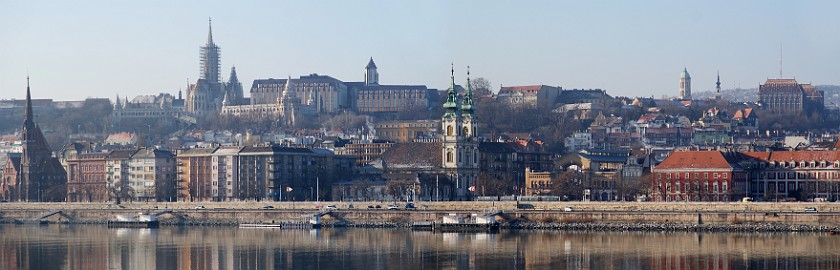 Northern Castle Hill. View on Northern Castle Hill. Budapest. .