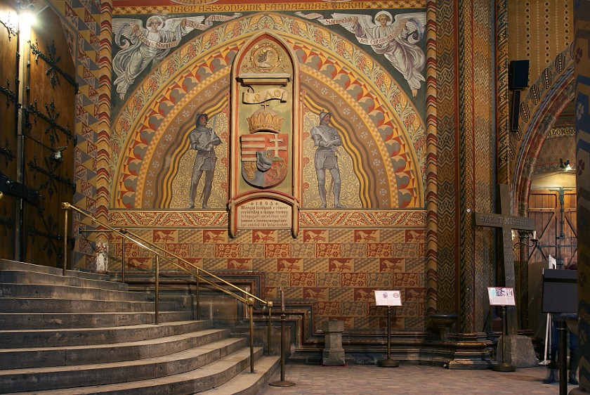 Northern Castle Hill. Main Entrance of Mathias Church. Budapest. .