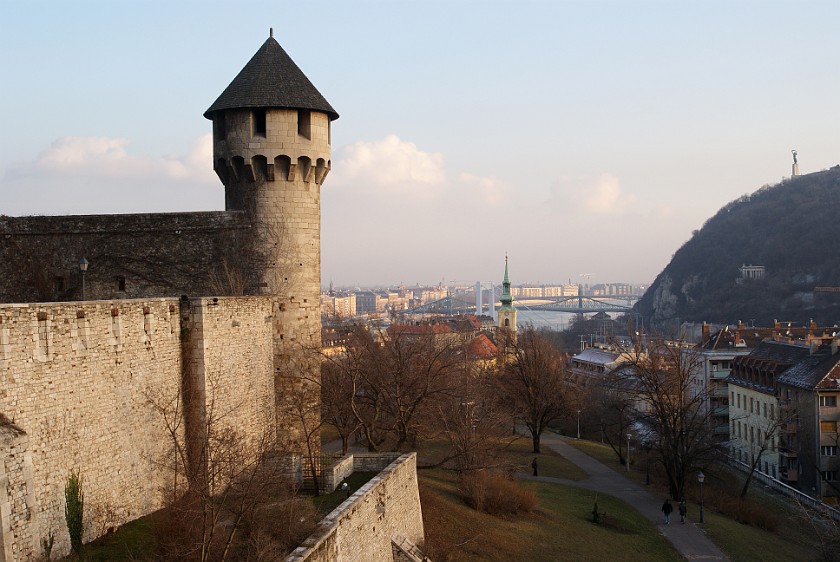 Southern Castle Hill. Castle Palace and Gellért Hill. Budapest. .