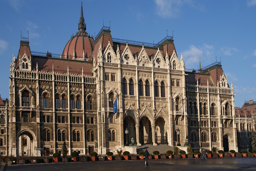 Hungarian Parliament. Main Entrance. Budapest. .