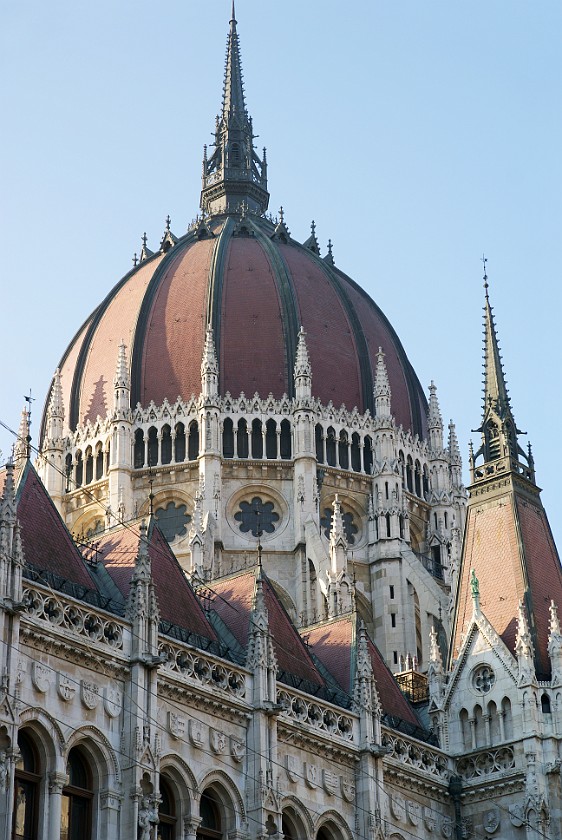 Hungarian Parliament. Dome. Budapest. .