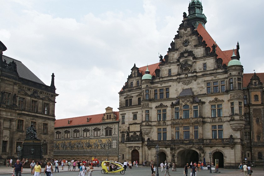 Dresden Inner City. Castle with procession of princes mural. Dresden. .