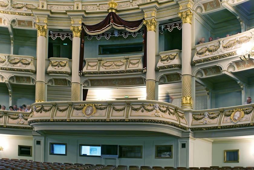 Semper Opera. King's box. Dresden. .