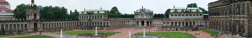 Zwinger. Inner court. Dresden. .