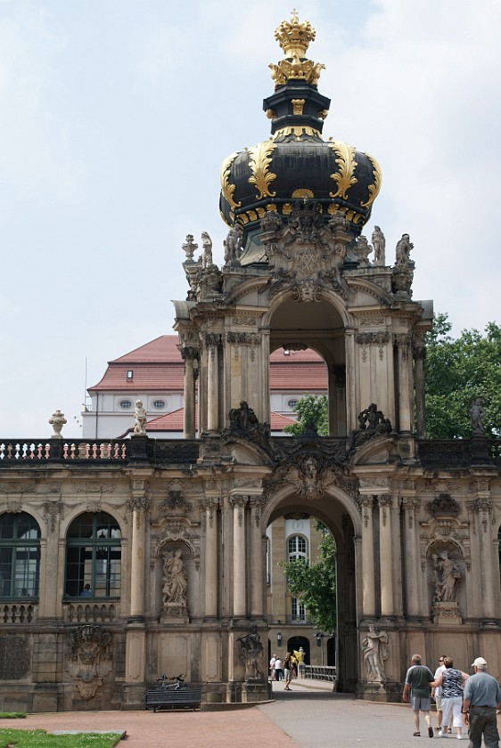 Zwinger. Western gate. Dresden. .