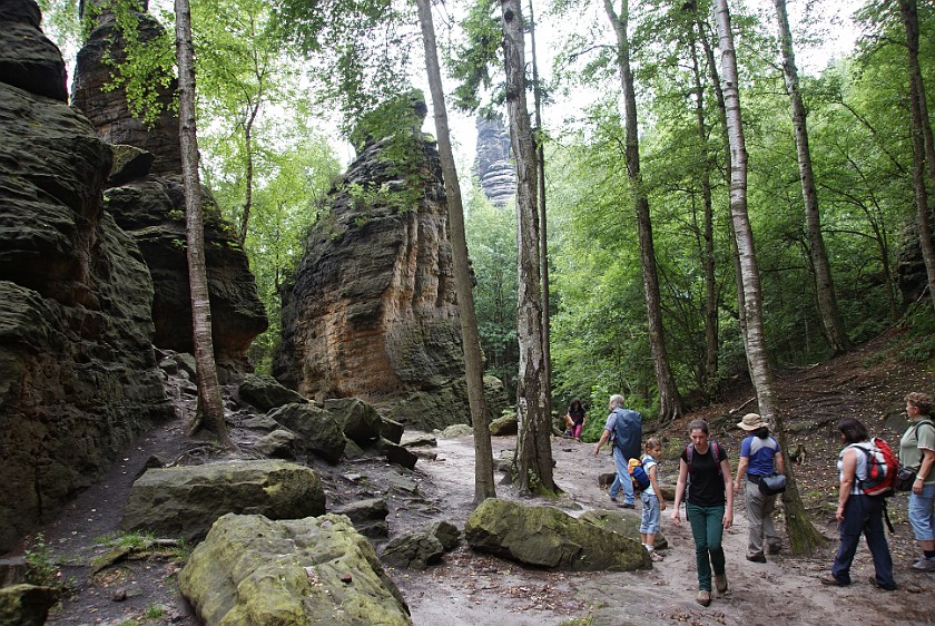 Bielatal. Hiking. Saxon Switzerland. .