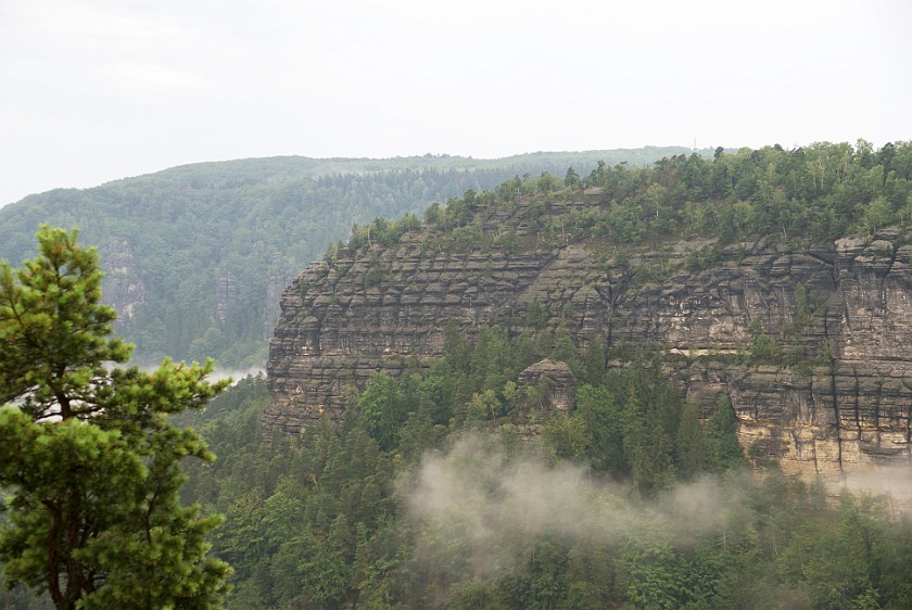 Pravcickà Brána. Sandstone formation. near Hrensko. .