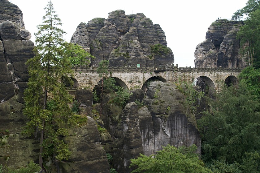 Bastei. Stone bridge. Saxon Switzerland. .