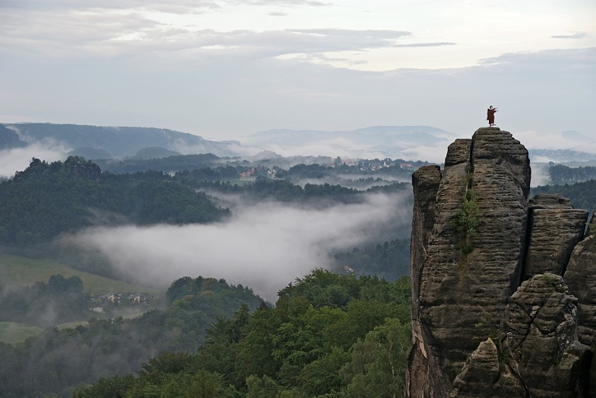 Bastei. Monk's rock. Saxon Switzerland. .