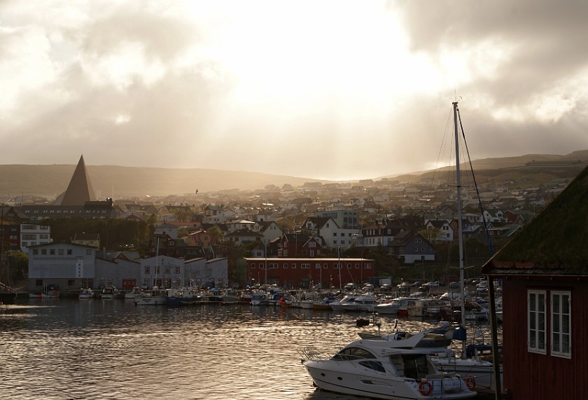 Tórshavn, Faroe Islands. View on Tórshavn marina. Tórshavn. .