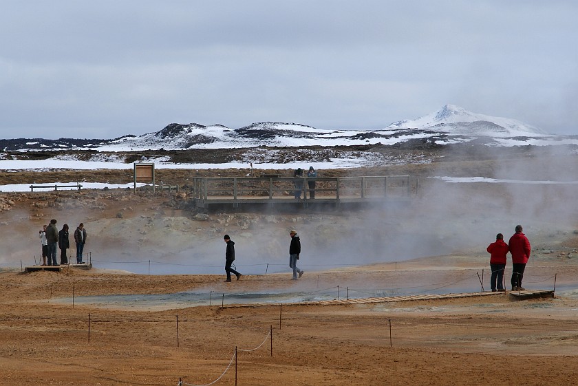 Haverarönd Geothermal Field. Hot springs. Mývatn Region. .