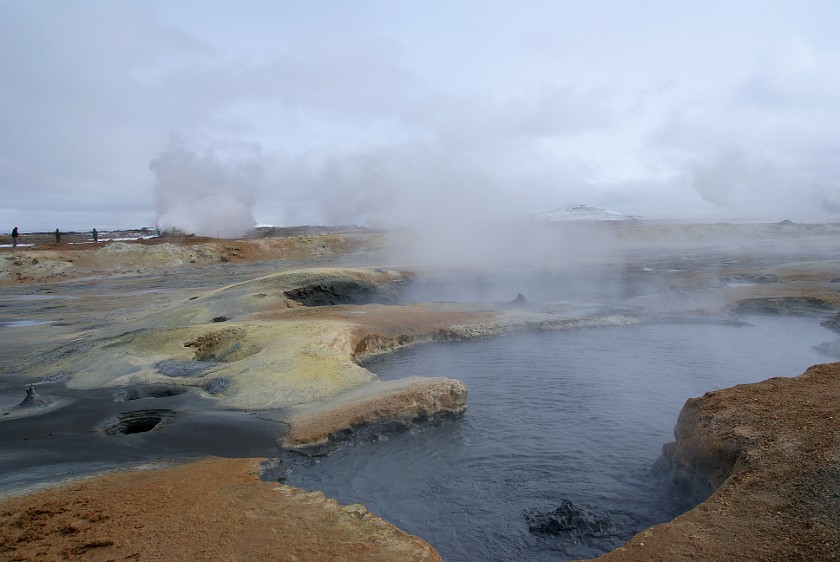 Haverarönd Geothermal Field. Hot spring. Mývatn Region. .