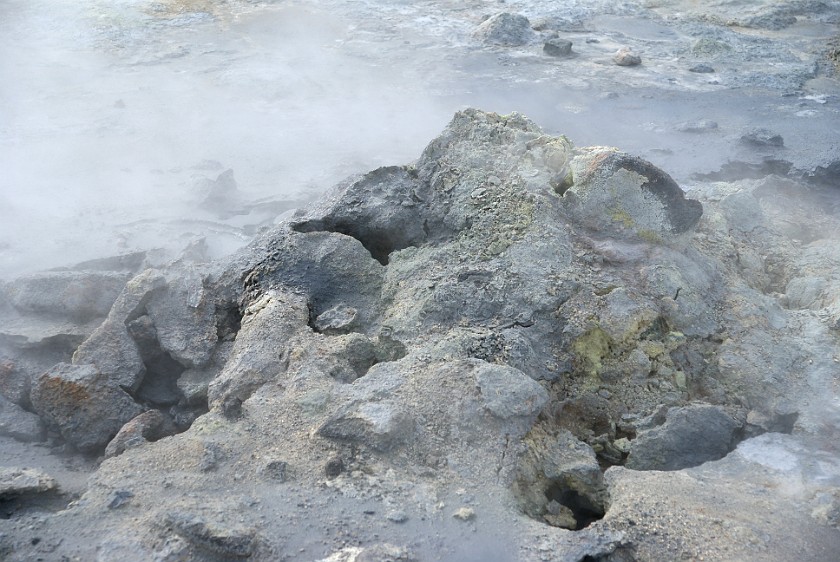 Haverarönd Geothermal Field. Fumarole. Mývatn Region. .