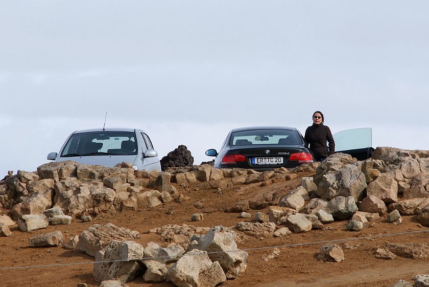 Haverarönd Geothermal Field. Haverarönd car park. Mývatn Region. .
