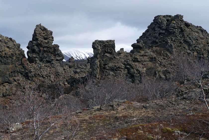 Dimmuborgir. Inside the lava maze. Mývatn Region. .
