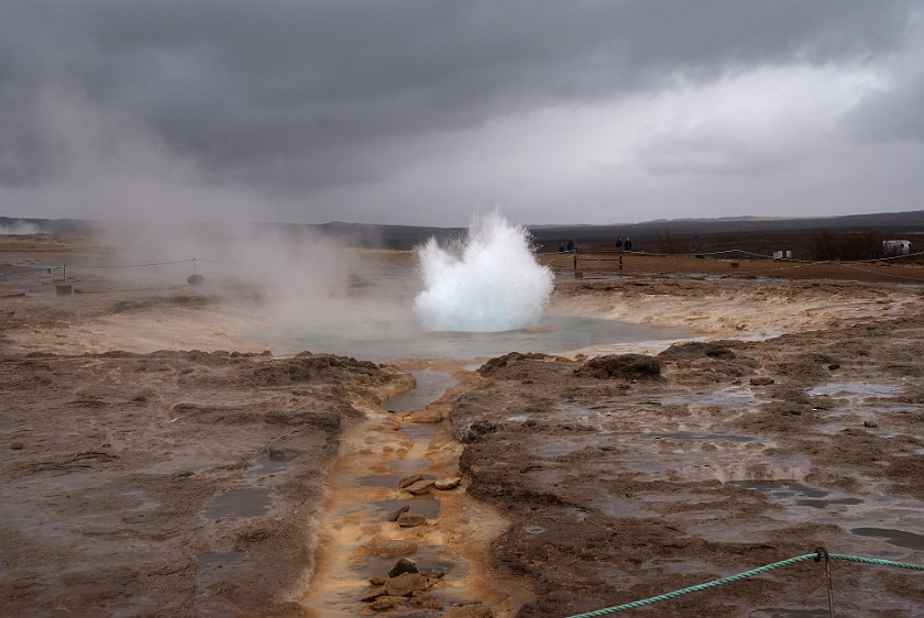 Geysir. Strokkur. near Reykjavík. .