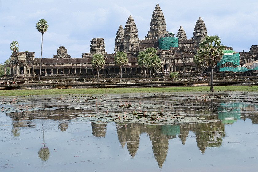 Angkor Wat. Central Temple Complex and Pool. near Siem Reap. .
