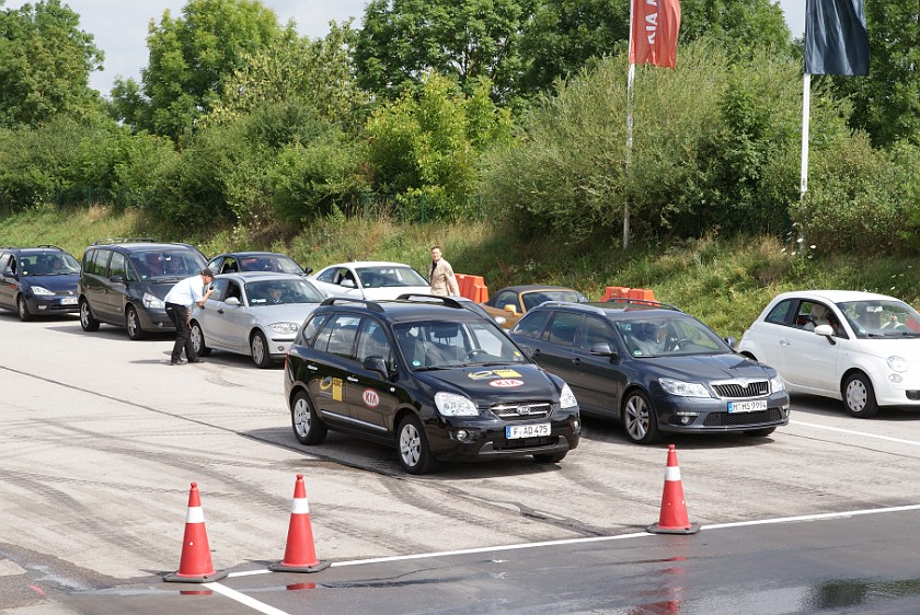 ADAC Driver Safety Training. Car lineup. Augsburg. .
