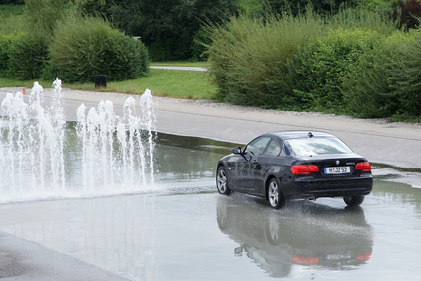 ADAC Driver Safety Training. Lane change maneuver. Augsburg. .