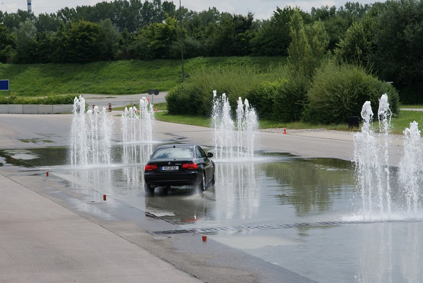 ADAC Driver Safety Training. Lane change maneuver. Augsburg. .