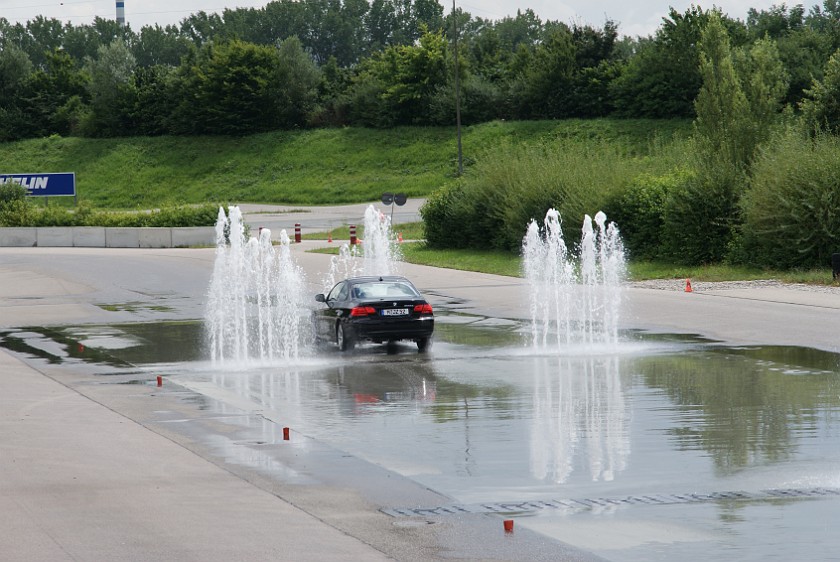 ADAC Driver Safety Training. Lane change maneuver. Augsburg. .