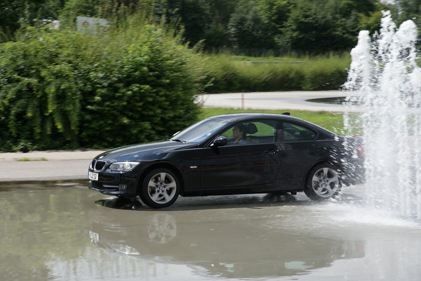 ADAC Driver Safety Training. Lane change maneuver. Augsburg. .